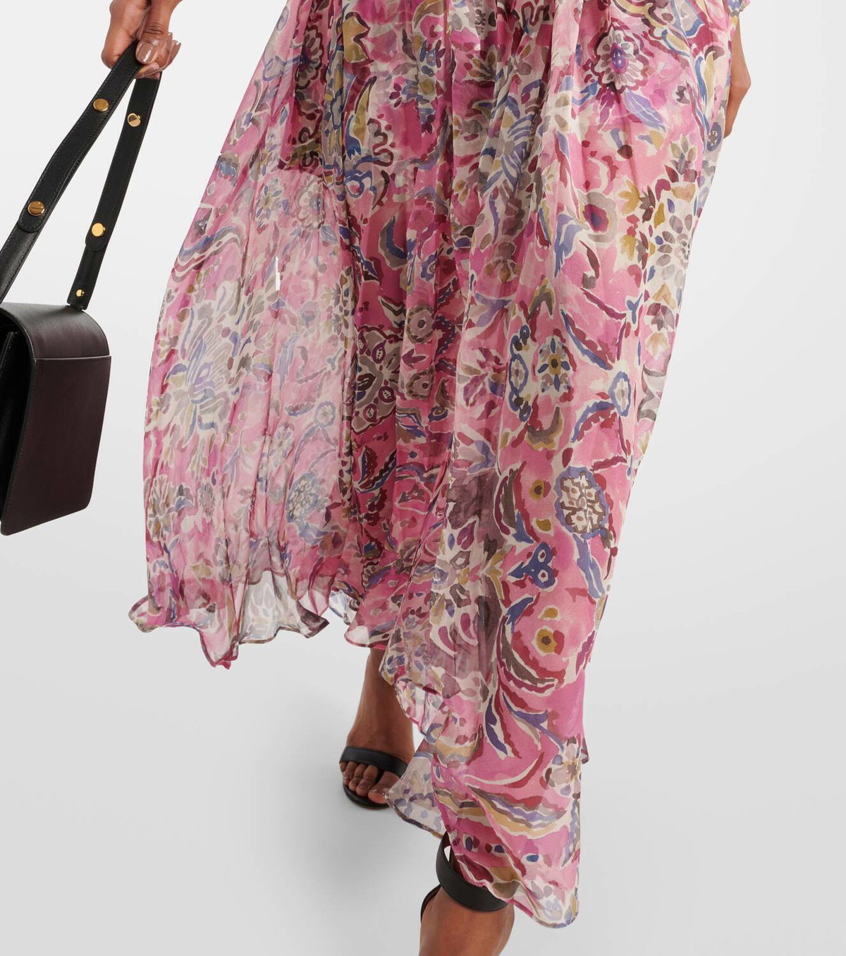 Veronica Beard Elvita printed silk maxi dress