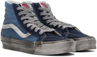 Vans Navy OG SK8-Hi LX Stressed Sneakers