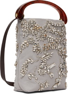 Dries Van Noten Gray Micro Embellished Bag