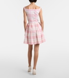 Vivienne Westwood Sunday checked wool-blend minidress