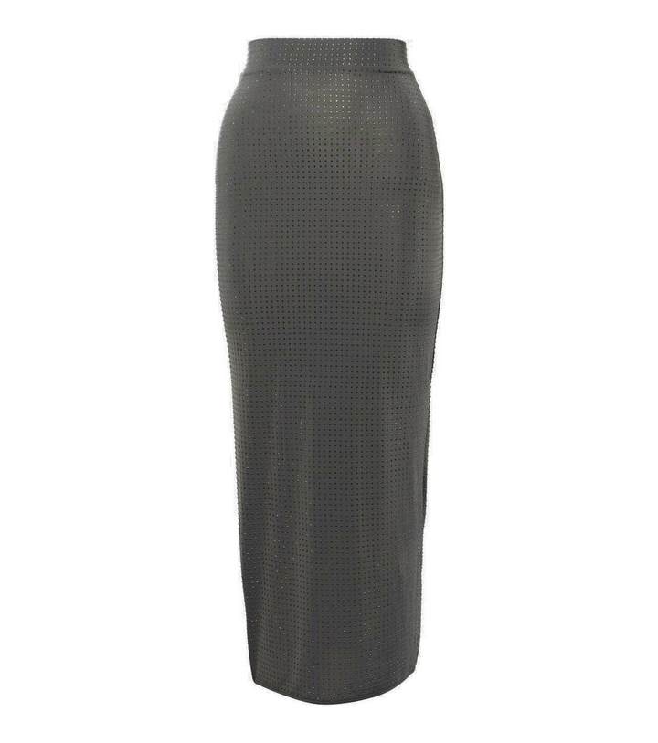 Photo: Alex Perry Embellished jersey midi skirt