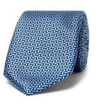 Canali - 6cm Silk-Jacquard Tie - Men - Blue