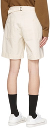 MHL by Margaret Howell Off-White Cotton Shorts