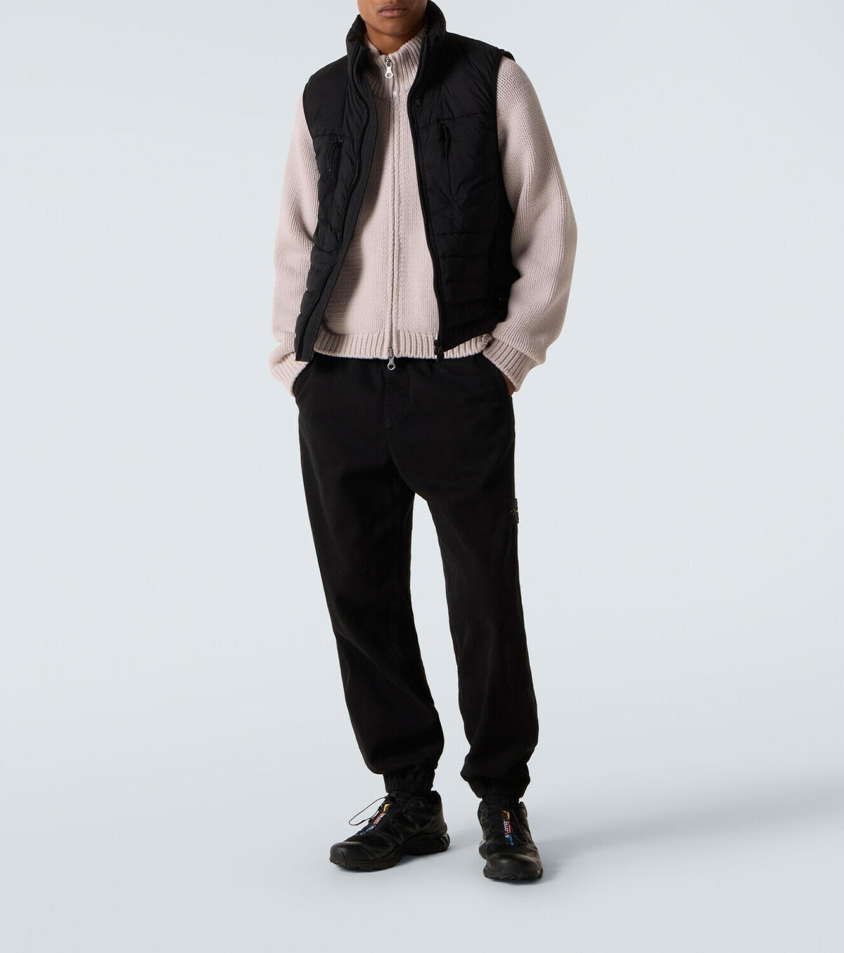 Stone Island Compass cotton chinos