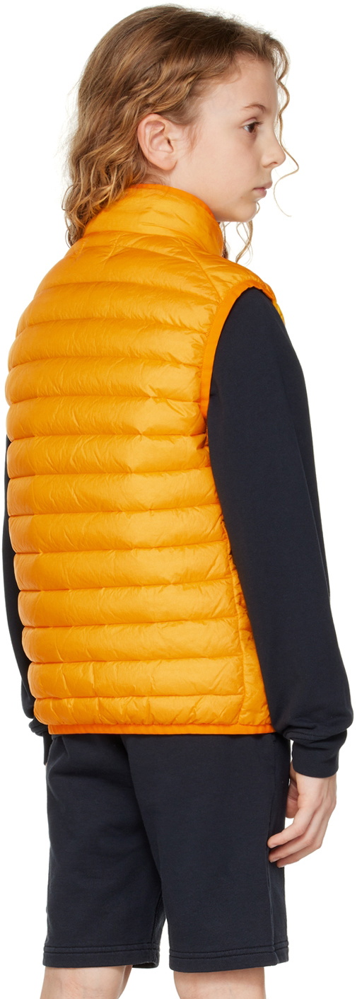 Stone Island Junior Kids Yellow Quilted Down Vest