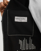 Officine Générale Chore Jacket Co Contrast Embro Revers Black - Mens - Overshirts
