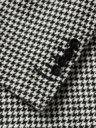 TOM FORD - Slim-Fit Double-Breasted Houndstooth Wool Coat - Black
