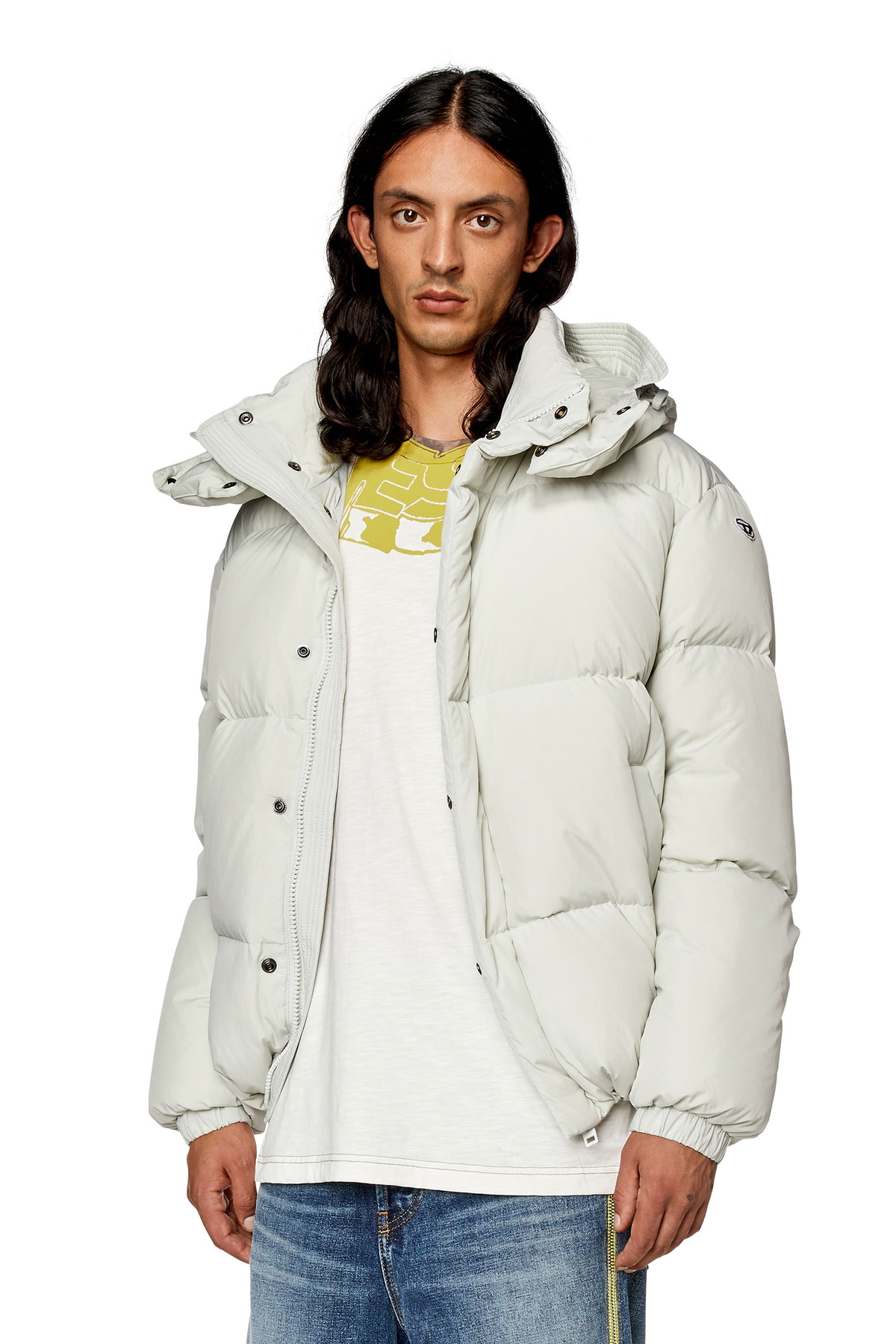 DIESEL W-ROLF-FD-NW ダウンジャケット 白 XXS Diesel White W-Rolfys-Fd Puffer Jacket Diesel