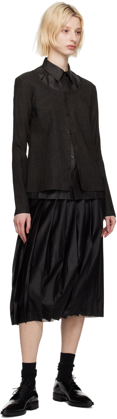 UMBER POSTPAST Black Mud-Dyed Shirt