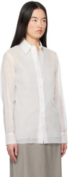 Gabriela Coll Garments White No.197 Taffeta Shirt