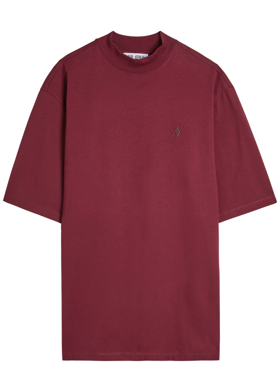 Tシャツ・カットソー THE ATTICO TOPS WITH LOGO The Attico Women's T-Shirt in Vibrant Red The Attico