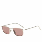 Prada Eyewear D52S Sunglasses in Silver/Bordeaux 