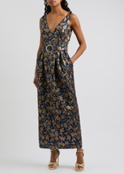 Borgo DE Nor Jules Floral Brocade Maxi Dress Multicoloured