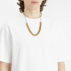 Dries Van Noten Men's Split Chain Necklace in Old Brass 