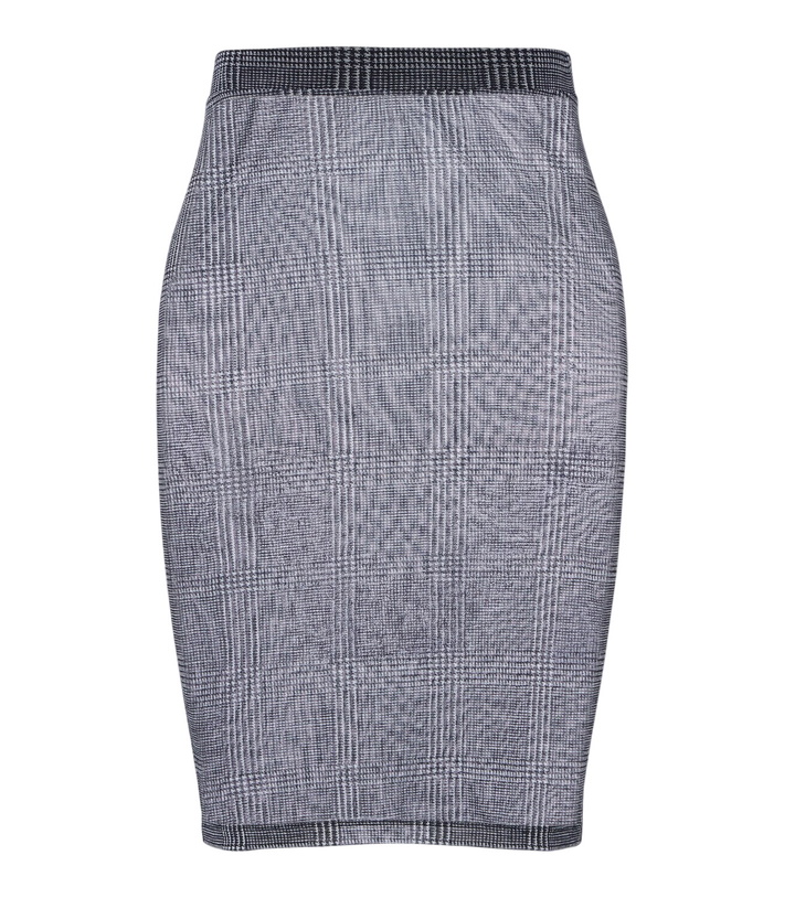 Photo: Elie Saab Checked sheer pencil skirt