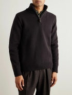 Purdey - Hertford Wool Half-Zip Sweater - Brown