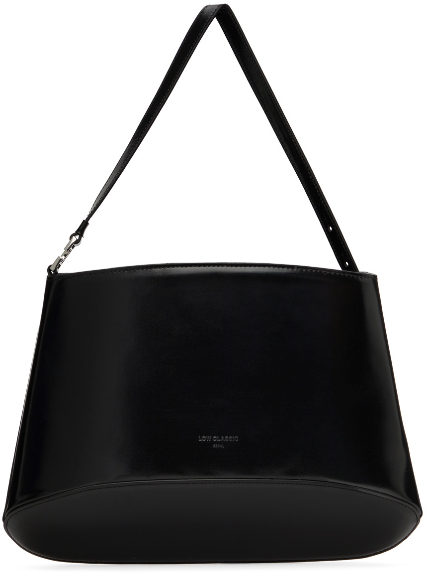 LOW CLASSIC Black Leather Shoulder Bag Low Classic