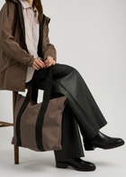 Rains Mini Rubberised Tote - Chocolate - One Size