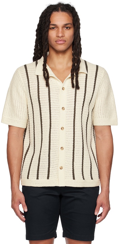 Photo: Vince Off-White Striped Shirt