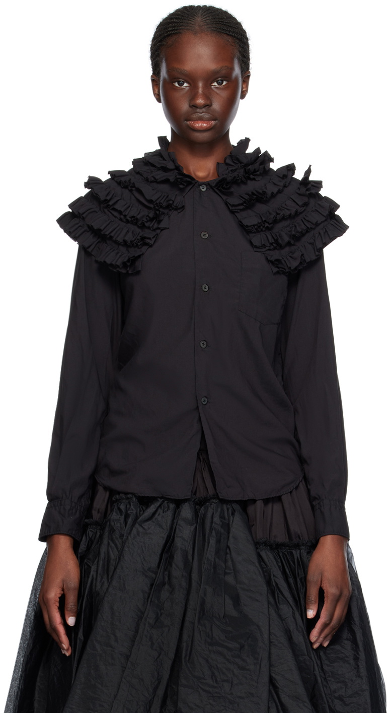 Comme des Garçons Comme des Garçons Black Ruffled Shirt Comme des ...