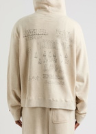 Maison mihara yasuhiro Printed Hooded Cotton Sweatshirt Cream