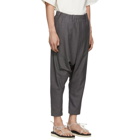 Issey Miyake Men Grey Wool Poplin Trousers