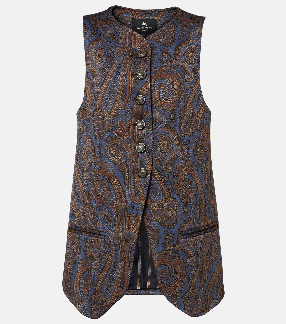 Etro Paisley jacquard vest
