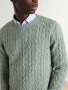 Valentino Garavani - VLogo-Embellished Virgin Wool Sweater - Green