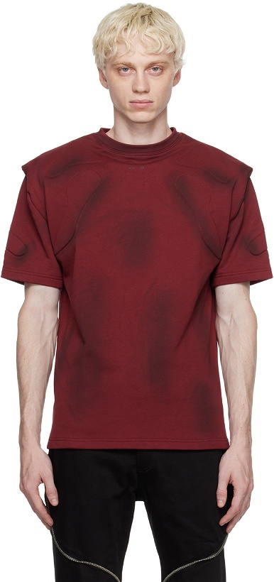 Photo: HELIOT EMIL Red Monotonic Compression T-Shirt