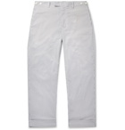 Beams Plus - Cropped Striped Seersucker Trousers - White