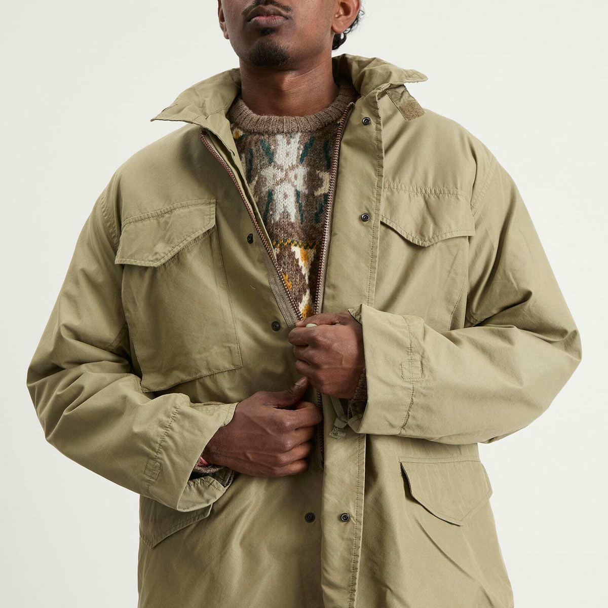 Beams Plus Men's Military Field Jacket in Olive