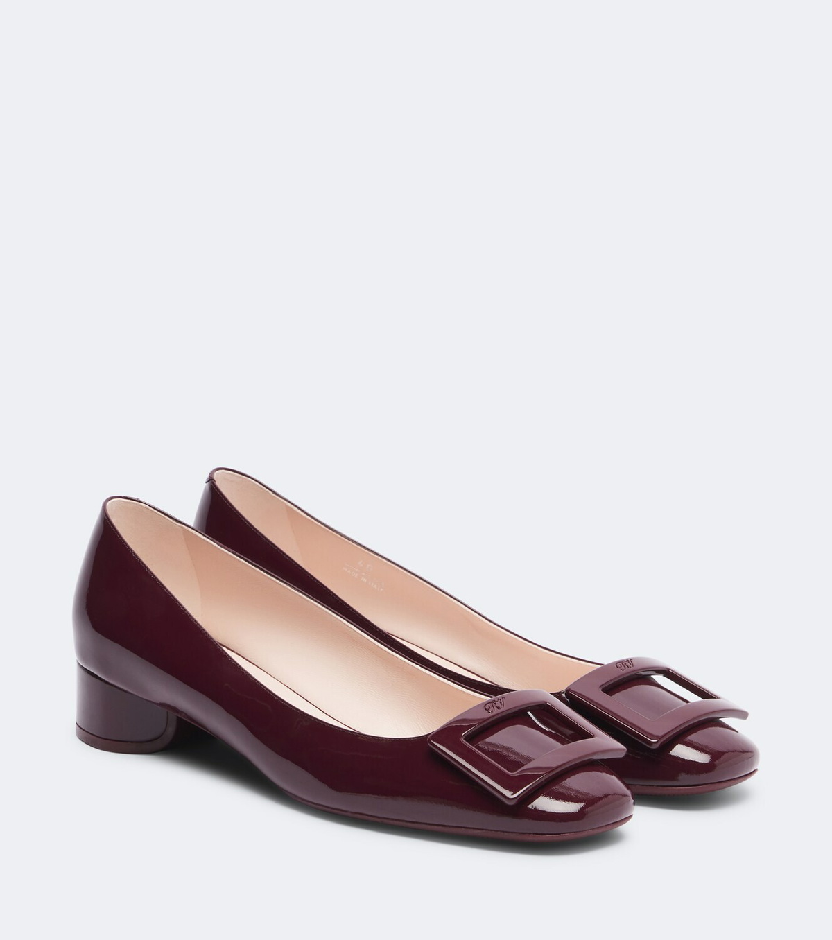 Roger Vivier Roundy Lacquered patent leather ballet flats