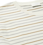 HANDVAERK - Striped Pima Cotton-Jersey T-Shirt - Neutrals