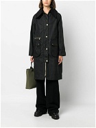 BARBOUR - Long Parka With Tartan Pattern