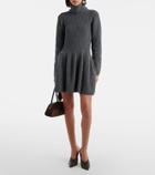 Magda Butrym Ribbed-knit cashmere minidress