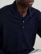 William Lockie - Virgin Wool Polo Shirt - Blue