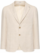 TAGLIATORE - Cotton & Linen Single Breast Blazer