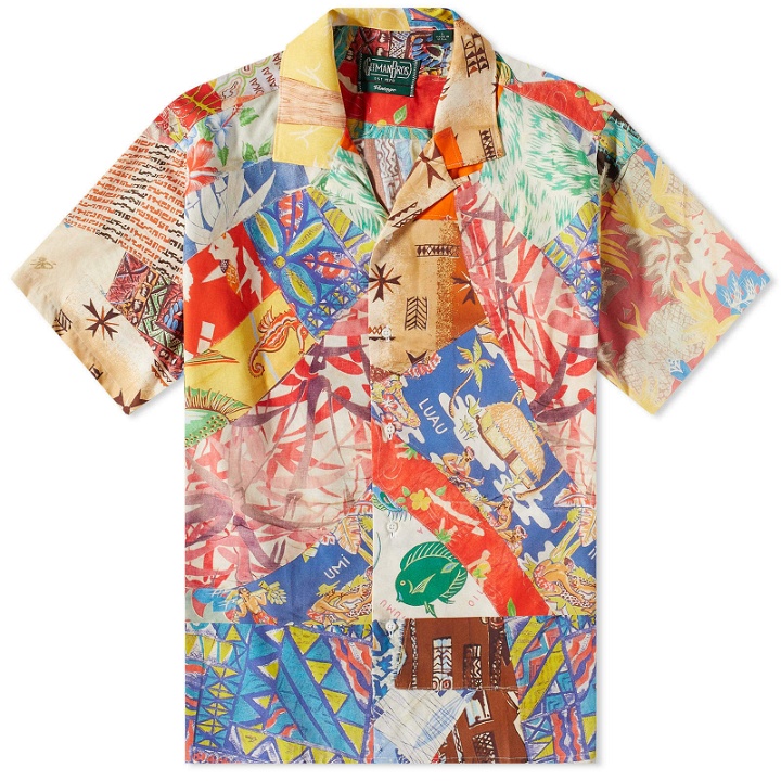 Photo: Gitman Vintage Men's Aloha Quilt Print Camp Collar Shirt in Multi