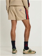 GUCCI - Logo Cotton Blend Shorts