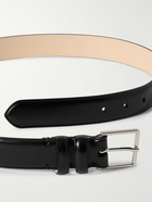 Paul Smith - 3cm Glossed-Leather Belt - Black