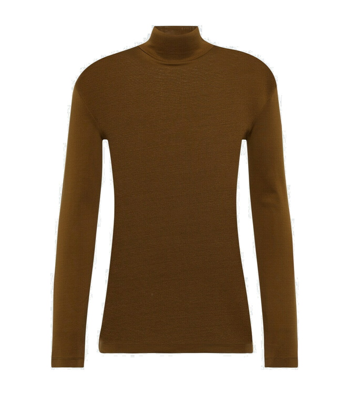 Photo: Lemaire Turtleneck cotton jersey top