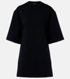 Wardrobe.NYC Open-back cotton-blend jersey minidress