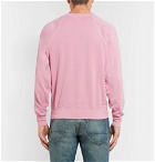 TOM FORD - Garment-Dyed Loopback Cotton-Jersey Sweatshirt - Men - Pink