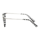 Oliver Peoples pour Alain Mikli White and Black Aujourdhui Checkered Sunglasses