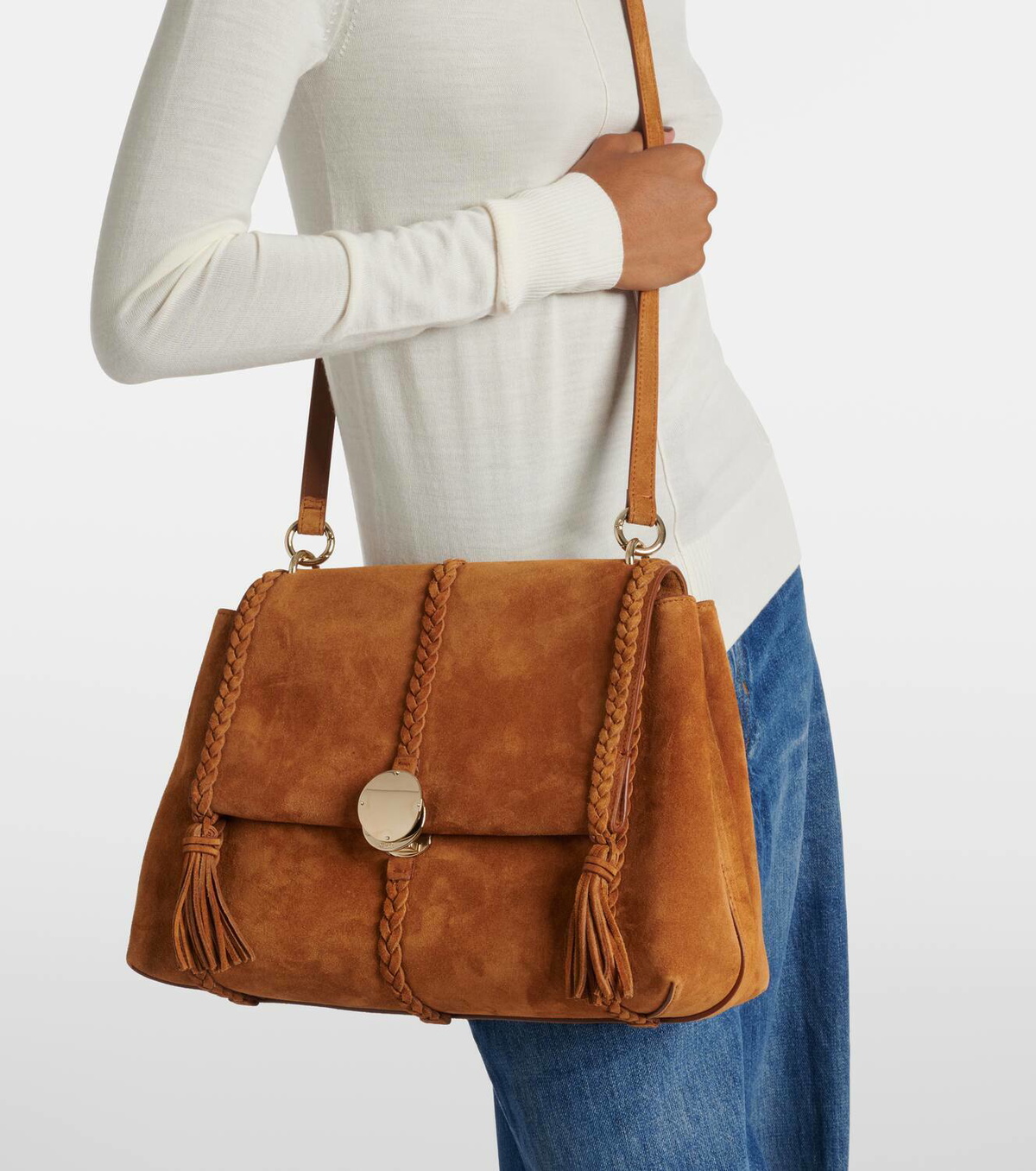 Chloé Penelope Medium suede shoulder bag