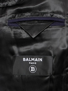 BALMAIN Double Breast Felted Wool Coat