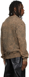 Han Kjobenhavn Brown Distressed Sweatshirt