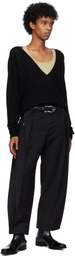 Fax Copy Express Black Structured Tailored Trousers