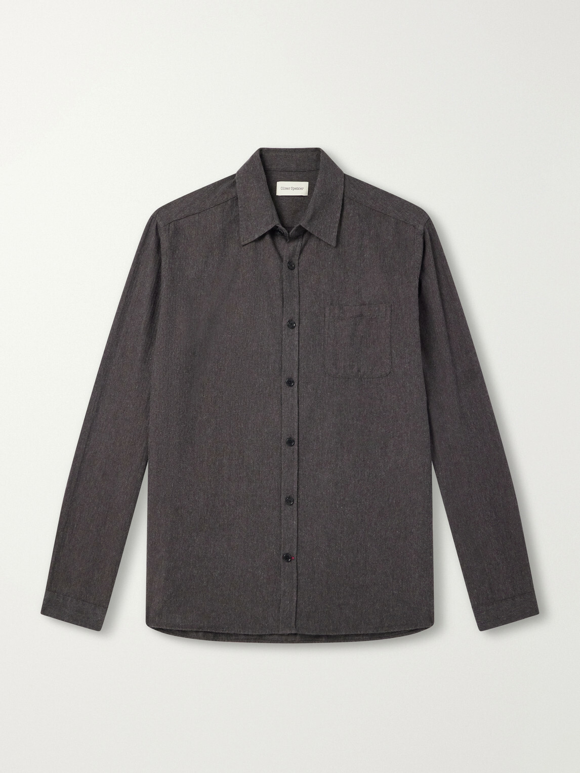 Oliver Spencer - Cotton-Flannel Shirt - Brown