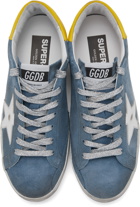 Golden Goose Blue Suede Super-Star Sneakers